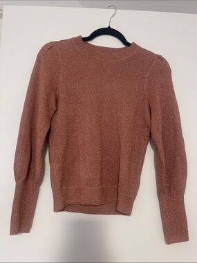 H&M Shimmer Crewneck Sweater - Rust Pink